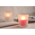 Haonai 2016 hot sale bulk frosted glass candle holder